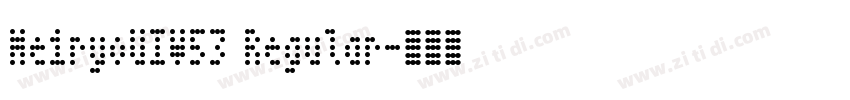 MeiryoUIW53 Regular字体转换